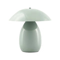 **Lampe contemporaine en céramique à forme organique et abat-jour arrondi**